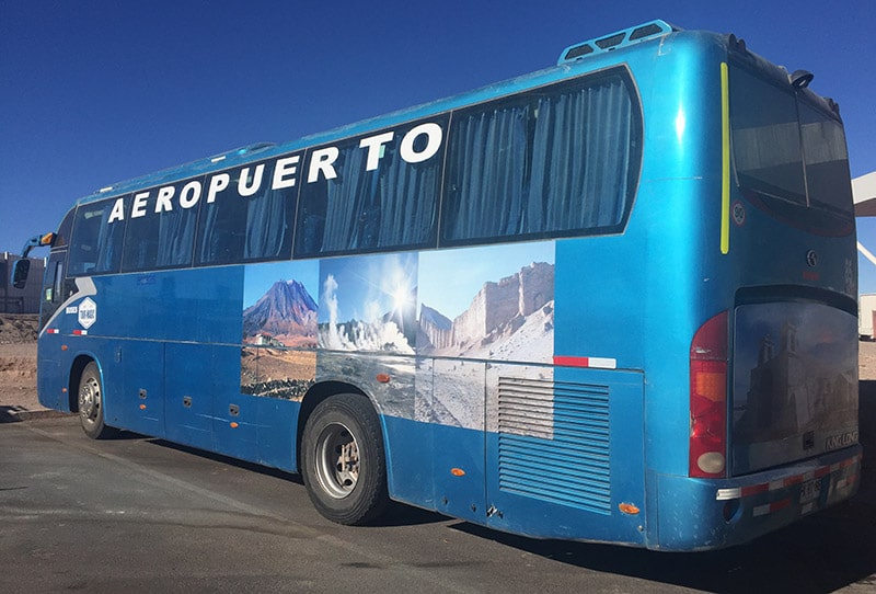 Ônibus de Calama para San Pedro de Atacama