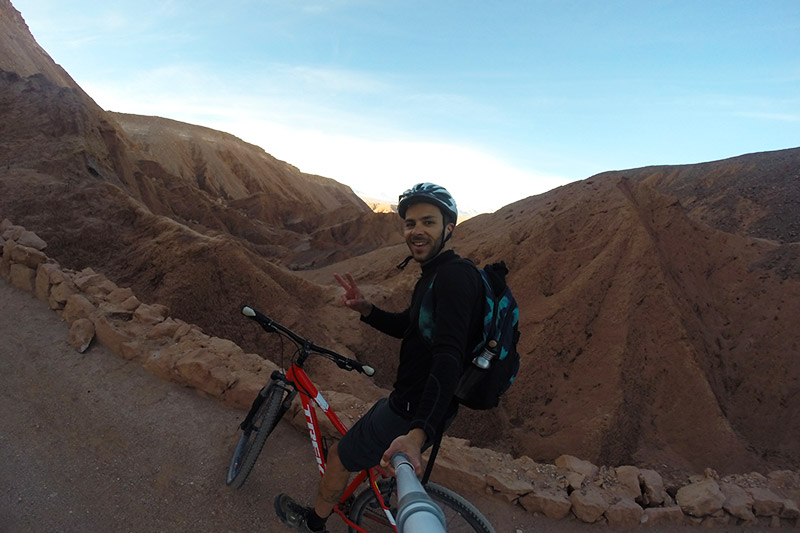 Mountain bike no Atacama