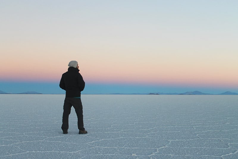 Rota no Salar de Uyuni