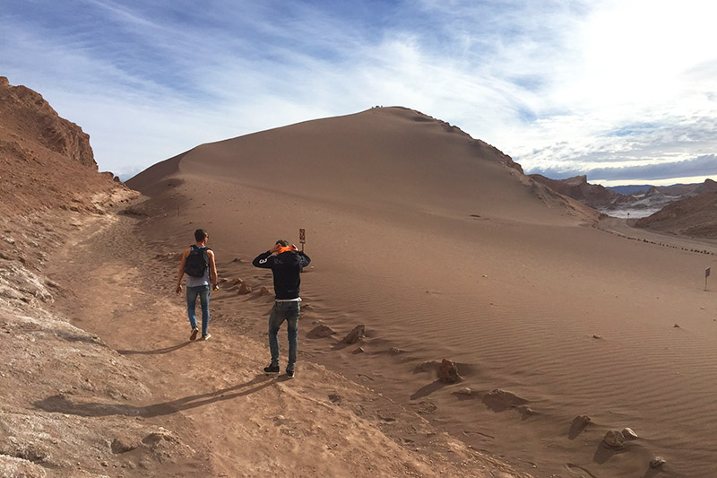 Dunas no Vale da Lua, no Atacama