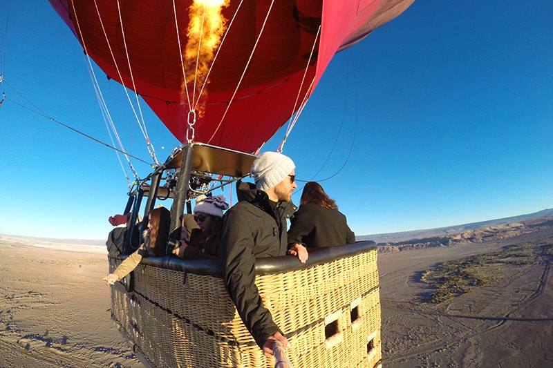 Tour de balão no Atacama