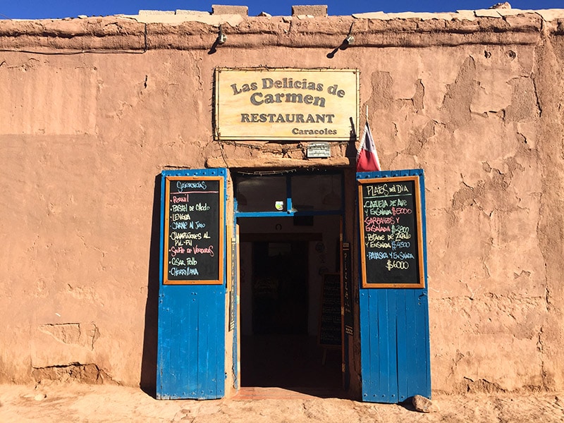 Restaurante bom e barato no Deserto do Atacama