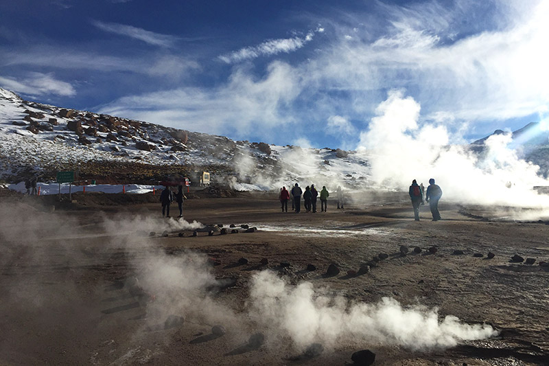 Geysers el Tatio, no Deserto do Atacama