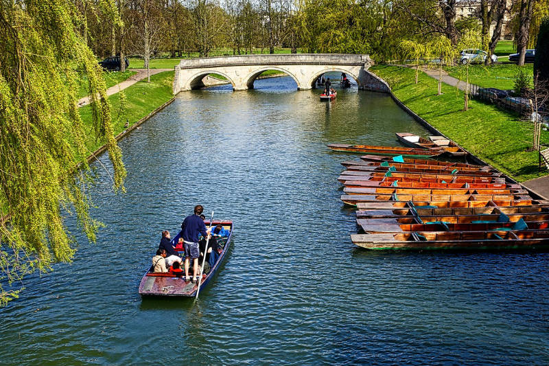 Lugares turísticos em Cambridge, Inglaterra