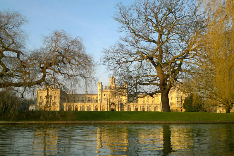 Roteiro em Cambridge na Inglaterra