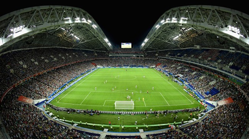 Estádio na cidade de Sochi 