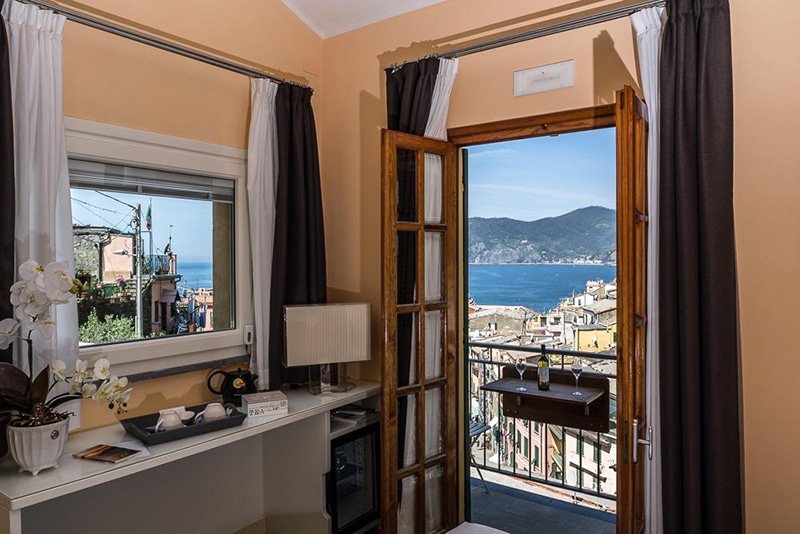 Hotel com vista para o Mar Mediterrâneo em Vernazza