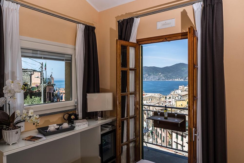 Hotel perto da estação de trem de Vernazza Hotel com vista para o Mar Mediterrâneo em Vernazza