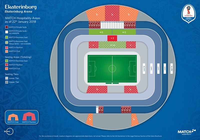 Ekaterinburg Arena localização