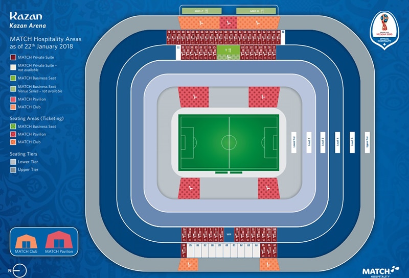 Localização Kazan Arena