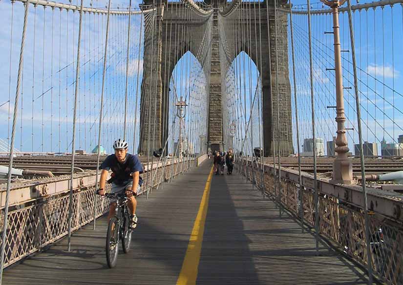 Andar de bike pelo Brooklyn
