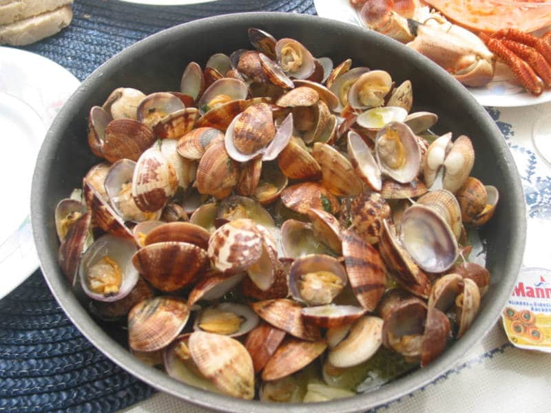 Comidas típicas de Portugal Amêijoas à Bulhão Pato