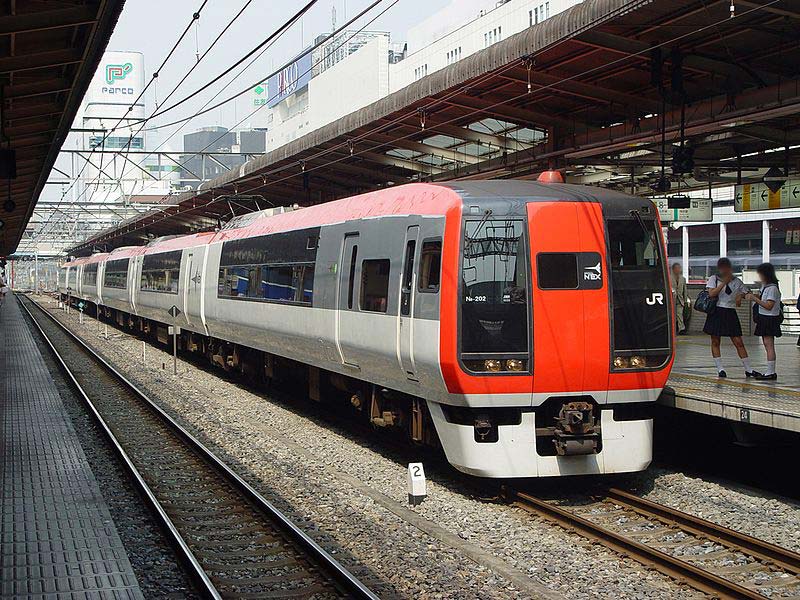 De trem de Narita até o centro de Tokyo