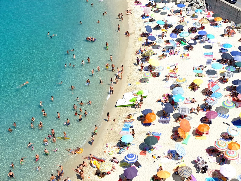 Praia de Tropea na Itália