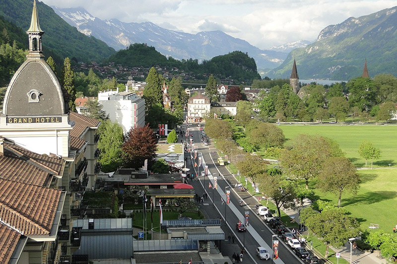 Alpes suíços cidades