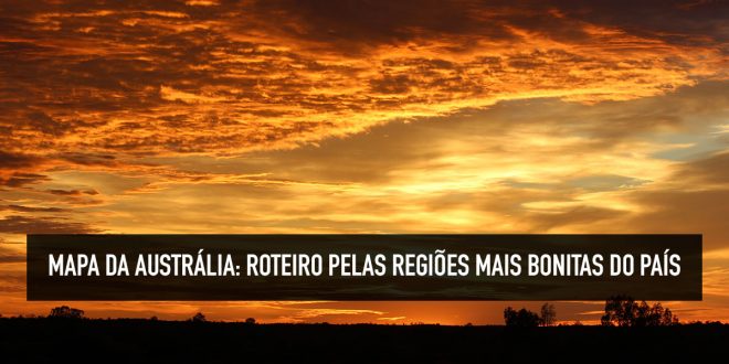 Mapa de roteiro pela Austrália