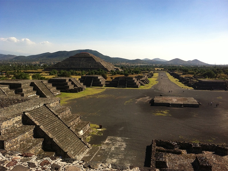 Pirâmides de Teotihuacán no México