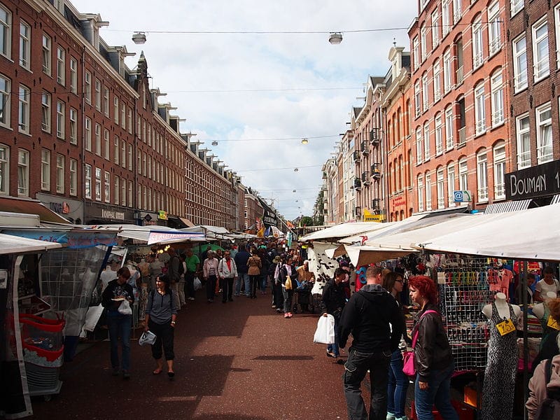 Mercados e feitas em Amsterdam