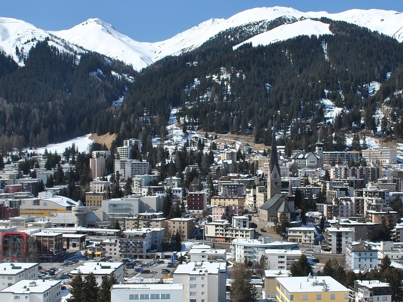 Lugares nos alpes suíços para passar inverno