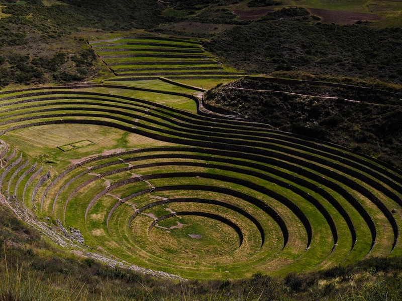 Visita às construções incas no Peru