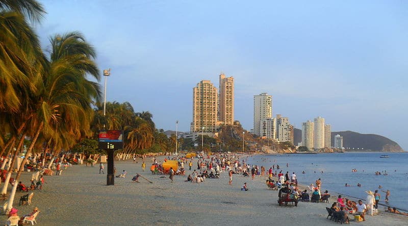 Bairros de Santa Marta na Colômbia