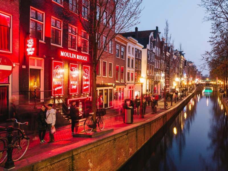 Passeios a noite em Amsterdam