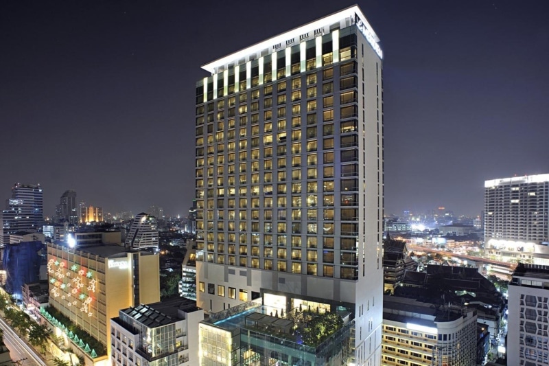 Onde ficar em Bangkok Hotel Bangkok piscina panorâmica