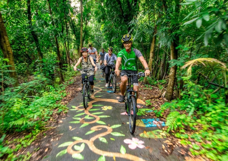 Passeio de bike em Bang Krachao