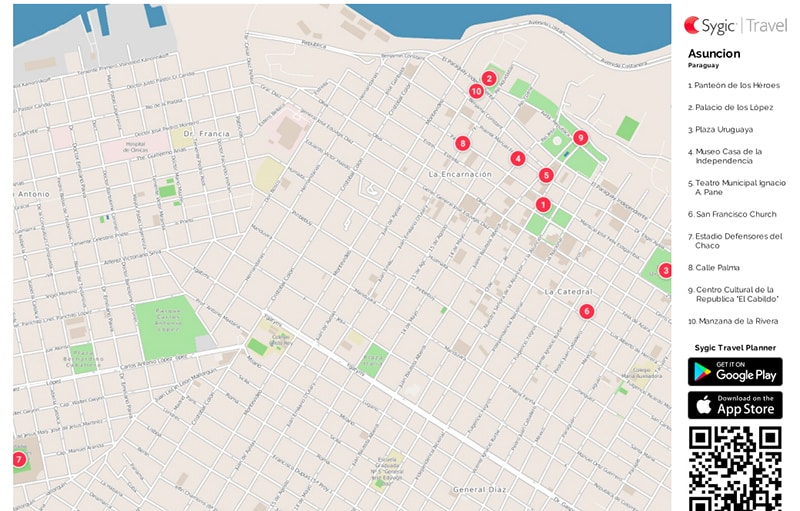 Pontos turísticos de Assunção no Paraguai