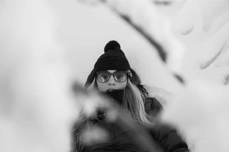 Óculos na neve Óculos de sol no inverno do Canadá