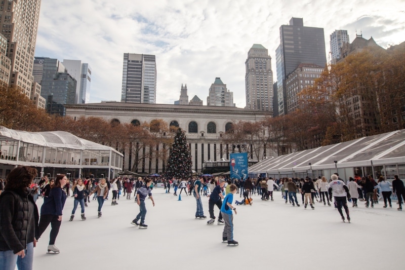 Quanto custa patinar no gelo em Nova York