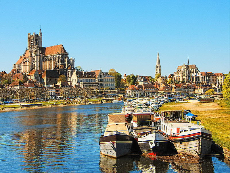 Cidades da região Bourgogne-Franche-Comtéc, na França