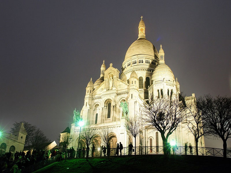 Pontos turísticos de Paris no frio