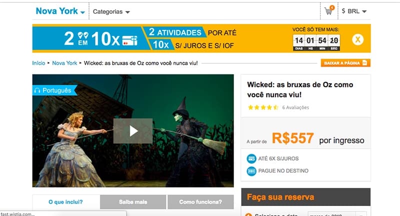 Passeios em Paris com desconto Ingresso da Broadway com desconto