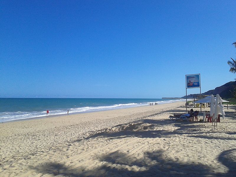 Prais de areia branca na Bahia