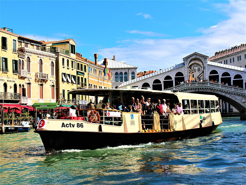 Transportes no centro de veneza