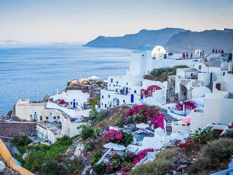 Roteiro barato em santorini