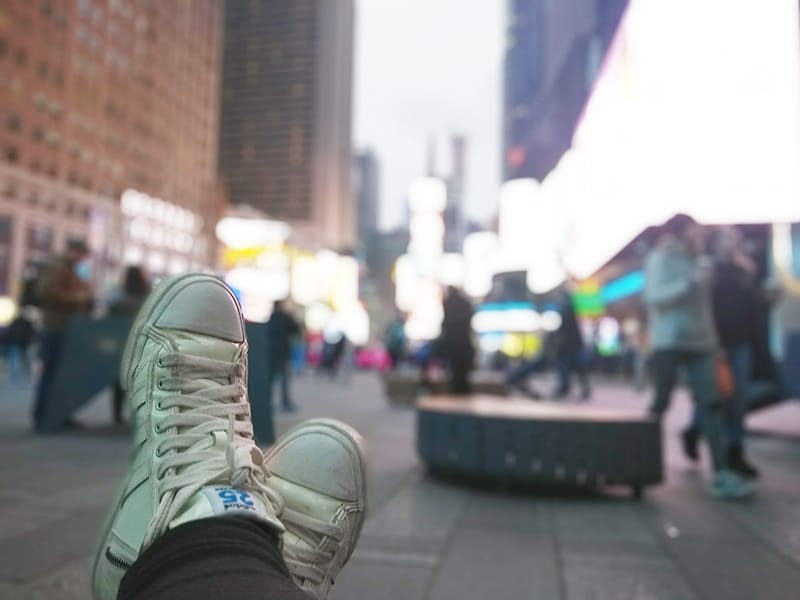 Comida barata na Times Square