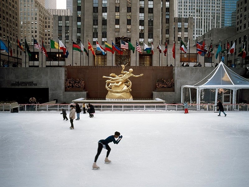 Onde patinar no gelo em NY