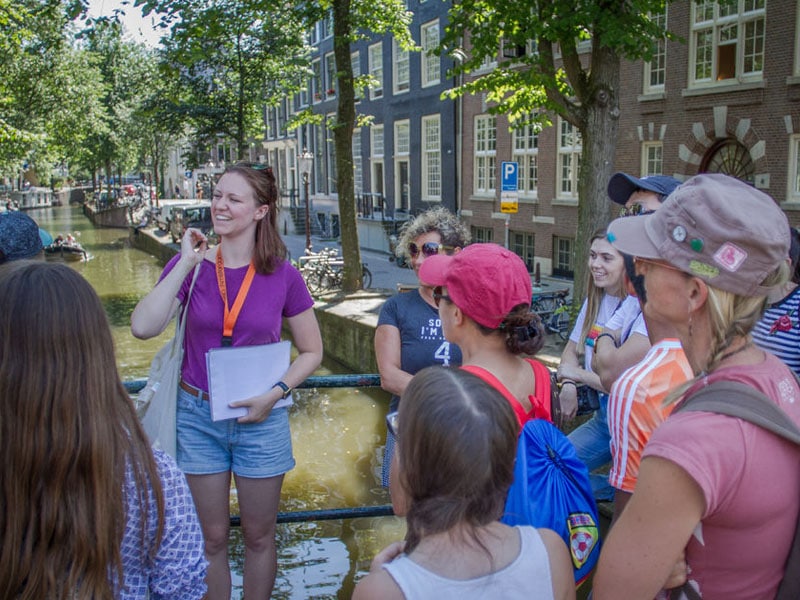 Passeio ao ar livre em Amsterdam