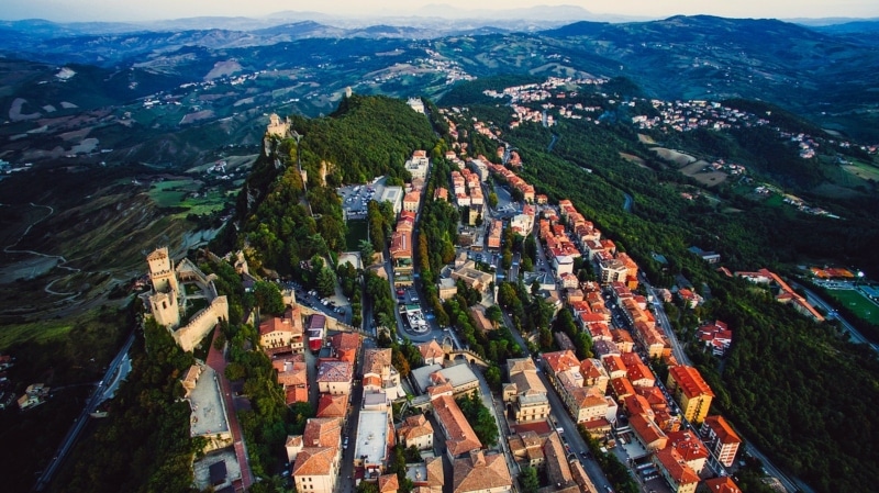 Mapa da Europa San Marino