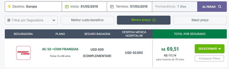 Quanto custa o seguro viagem para Inglaterra? Seguro viagem de 7 dias para Inglaterra