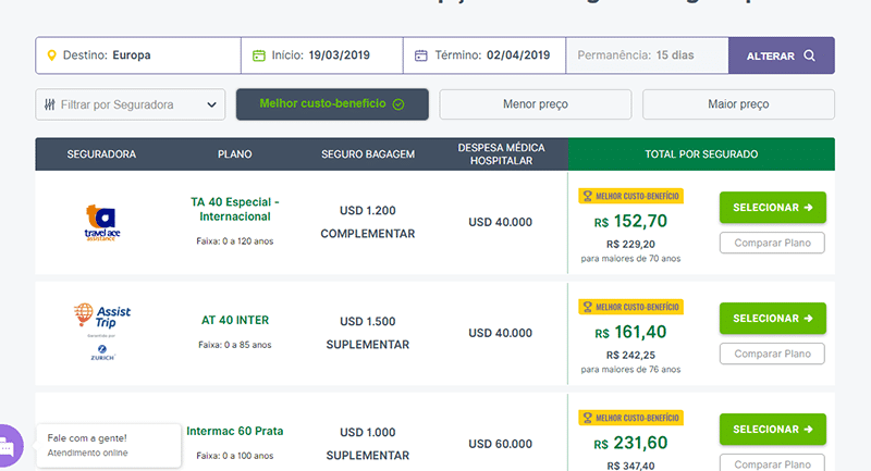 Preço do seguro viagem para Espanha? cotação seguro viagem