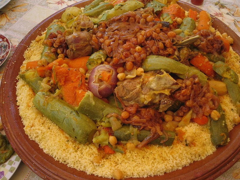 comidas típicas do Marrocos Cuscuz