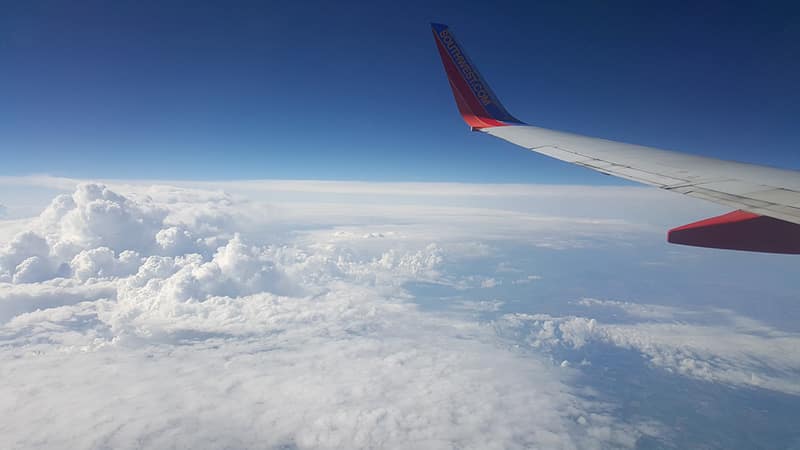 Viagem de avião nos EUA Avião no Canadá