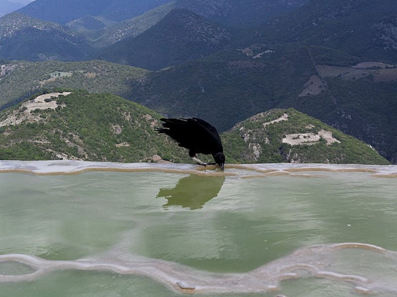 Hierve el Agua, no México