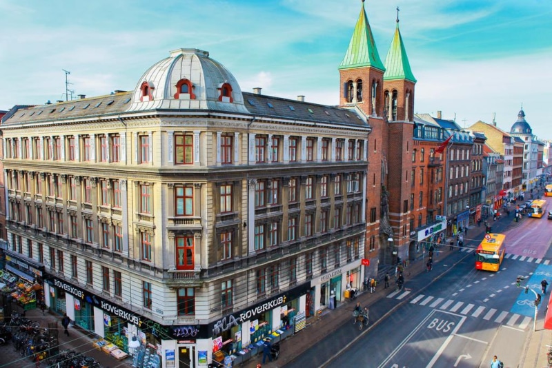 Hotéis no centro de Copenhague