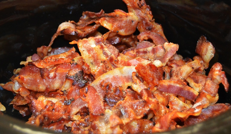 Comida típica com bacon nos Estados Unidos