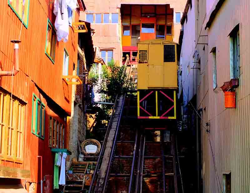 Roteiro em Valparaíso com funiculares