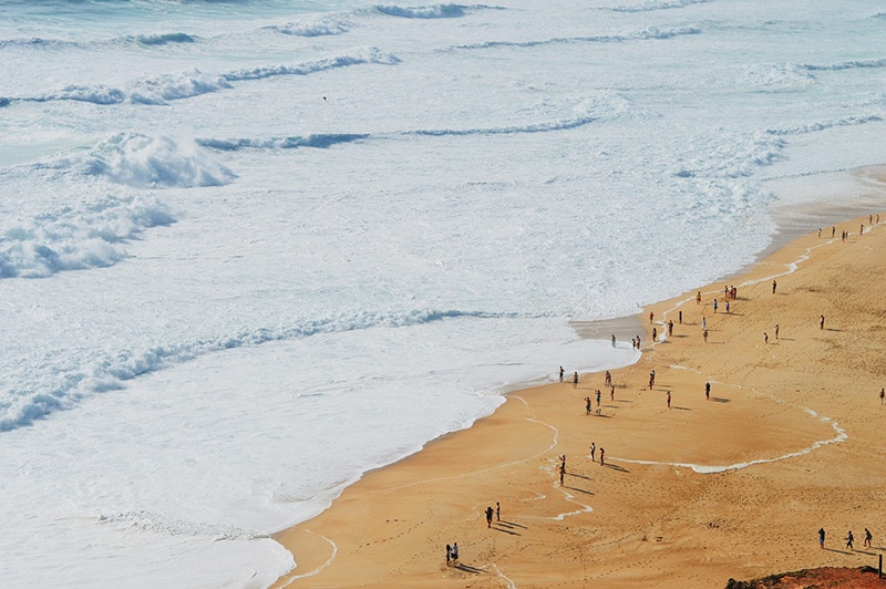 distancia de obidos a nazare portugal